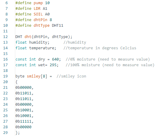 Code Variables