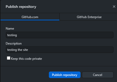 Publish Repository