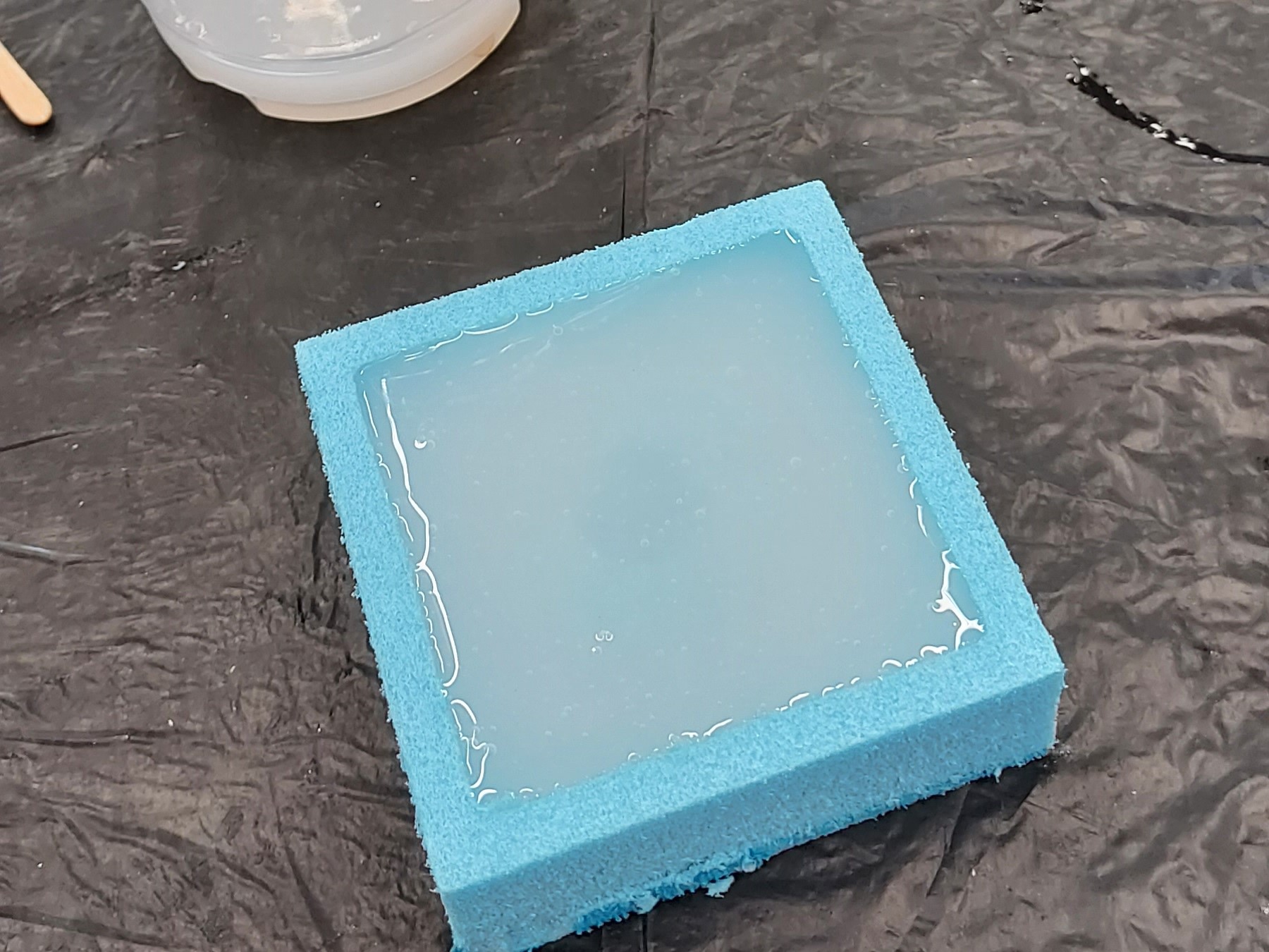 silicone-poured